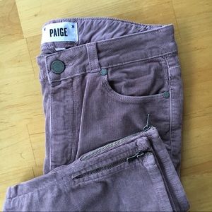 Paige Pale Pink Corduroy Jeans